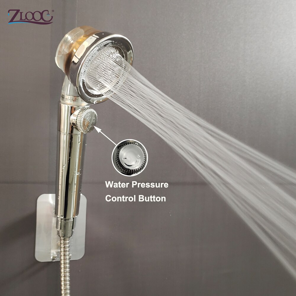 Pommeau de douche avec bouton d&#39;arrêt, économie d&#39;eau, haute pression, buse de pulvérisation, accessoires de salle de bain, nouveauté