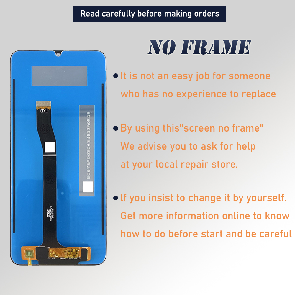 6.75 inch For Huawei nova Y72 MGA-LX3 LCD With Frame Display Screen Touch Digitizer For Huawei nova Y72s LCD GFY-LX1 Replacement