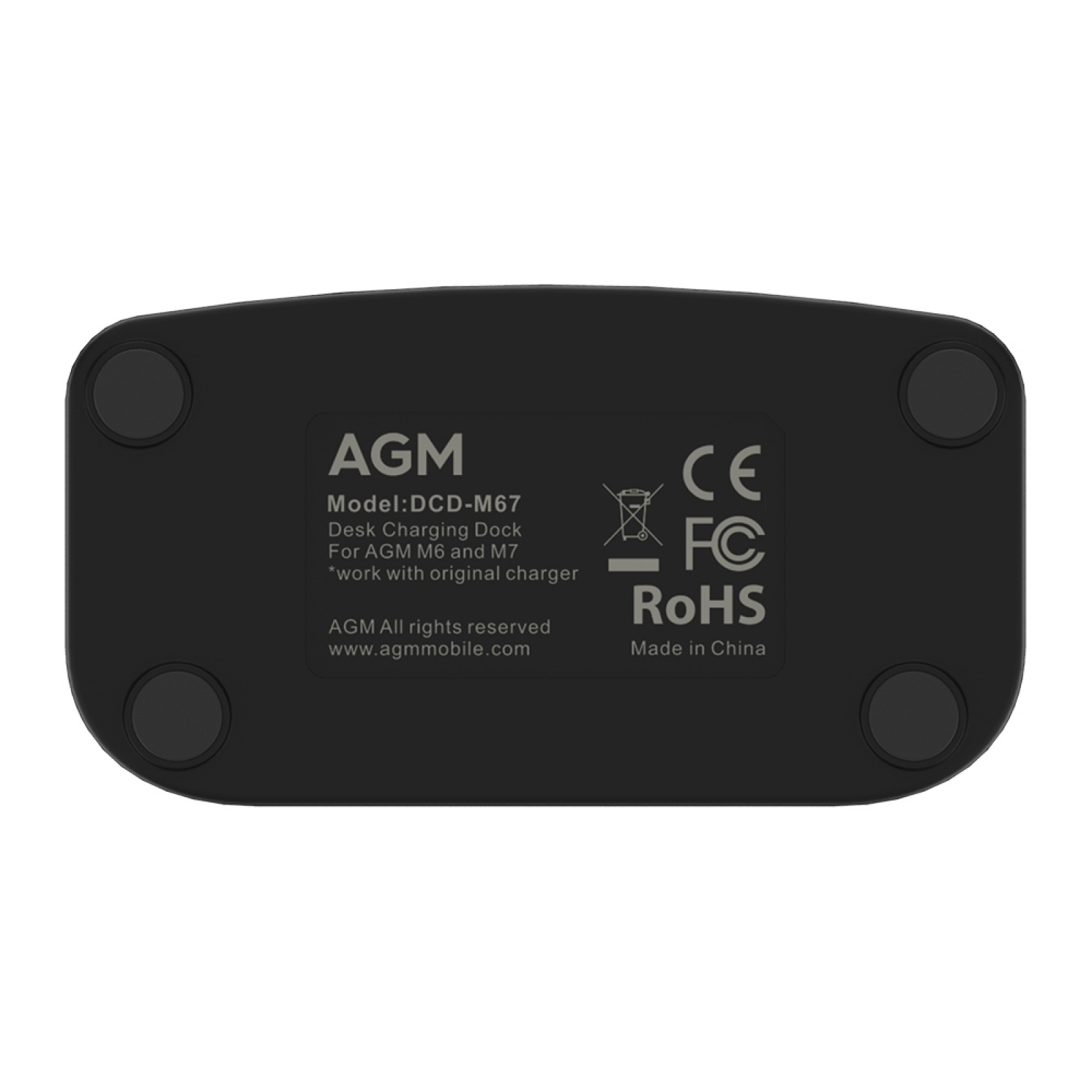 AGM Ladestation AGM DCD-M67 5V 1A USB-C / Typ-C Schreibtisch Ladestation Für AGM M6 / M7 AGM Telefon Ladegerät Für AGM M7