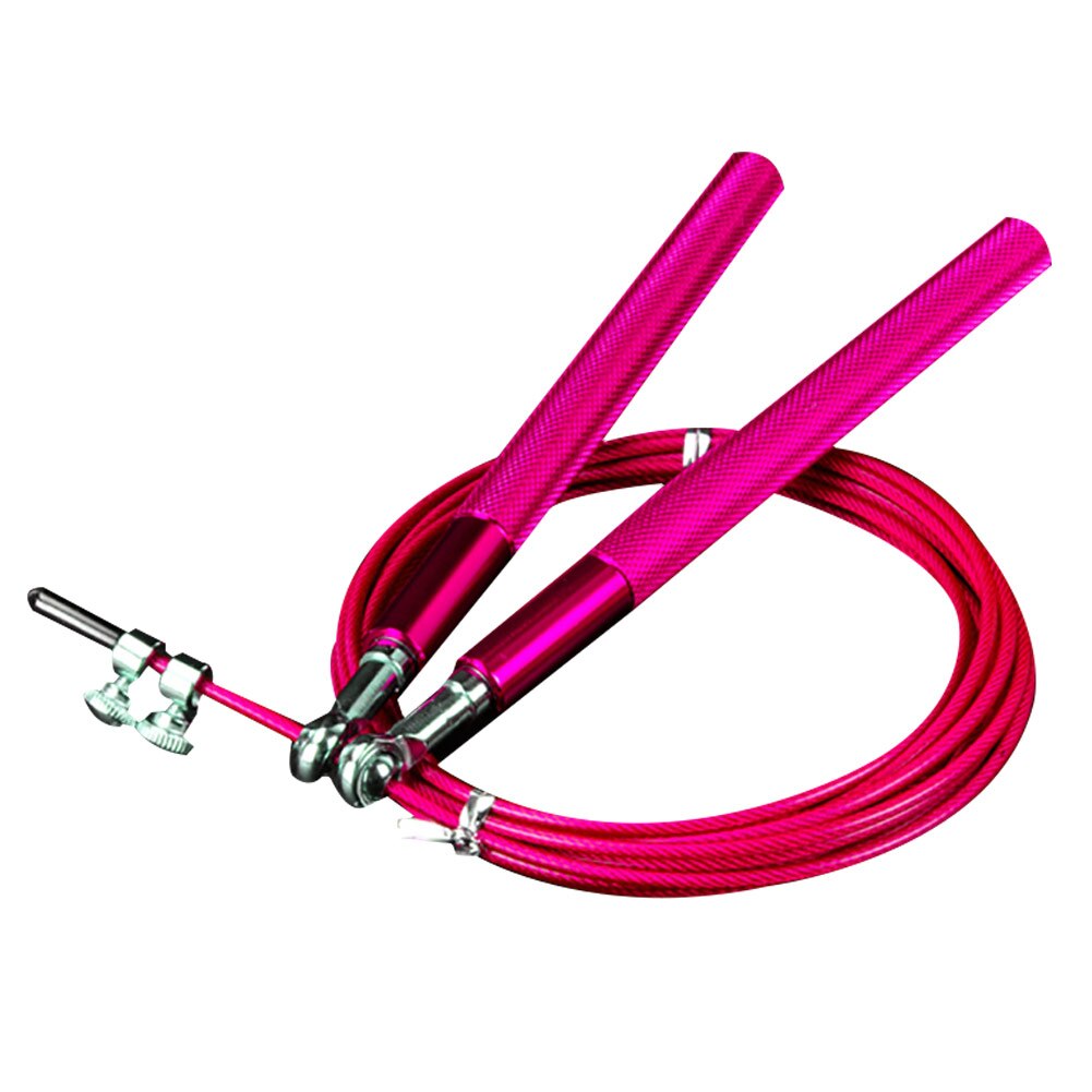 Anti-slip Handle Universal Bearing Speed Jump Skipping Rope Workout Fitness Tool: Pink