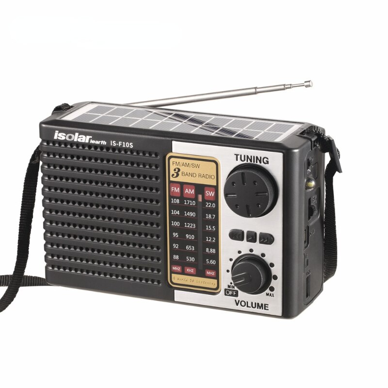 Multi band radio dynamo radio wireless Bluetooth speaker solar charging emergency radio supports FM / AM / SW two way radio: Default Title