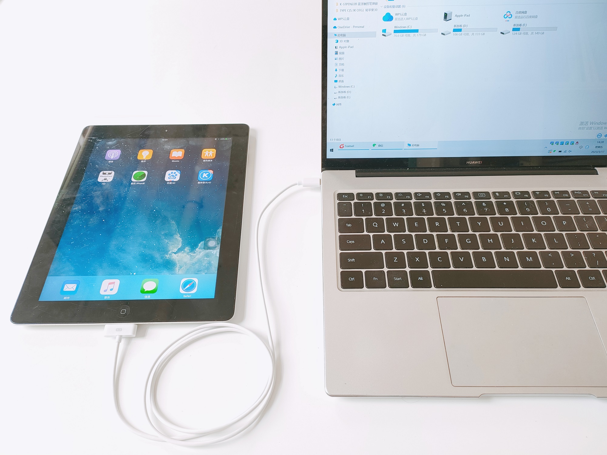 30-poliges USB-C-Kabel, das für das alte iPad iPhone iPod 1m 3 Fuß synchron isiert wird