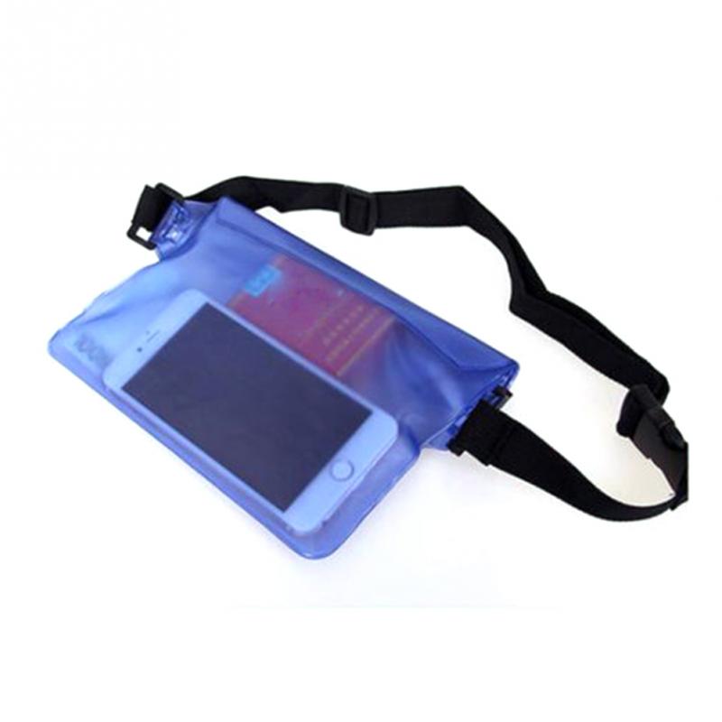 Drie Lagen Waterdichte Onderwater Heuptas Fanny Pack Strand Dry Pouch Telefoon Geval Portemonnee