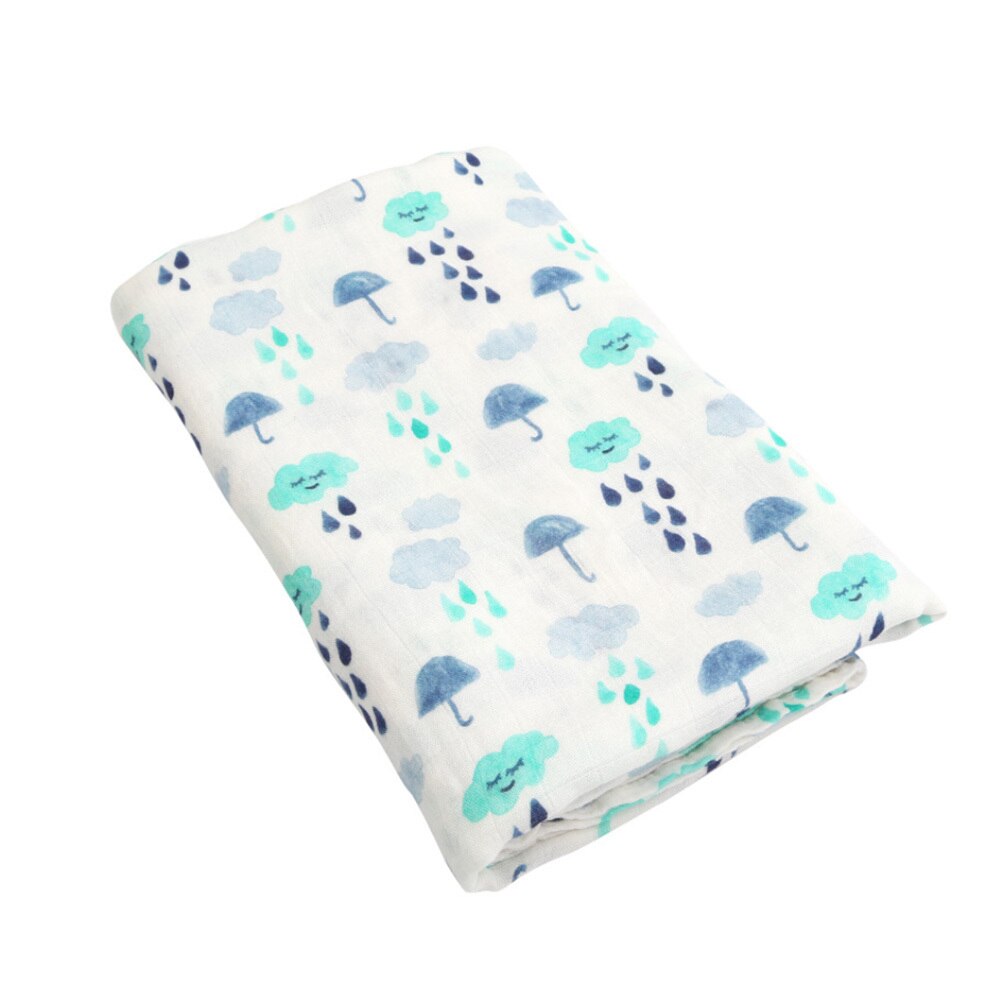 Baby bomull filt muslin swaddle filt badhandduk bomull filt spädbarn wrap baby höst vinter 120*120cm: A3