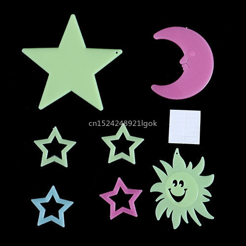 Luminous Stickers, Stars, Fluorescent Wall Stickers, Bedroom Starry Sky Self-adhesive 3D Stickers