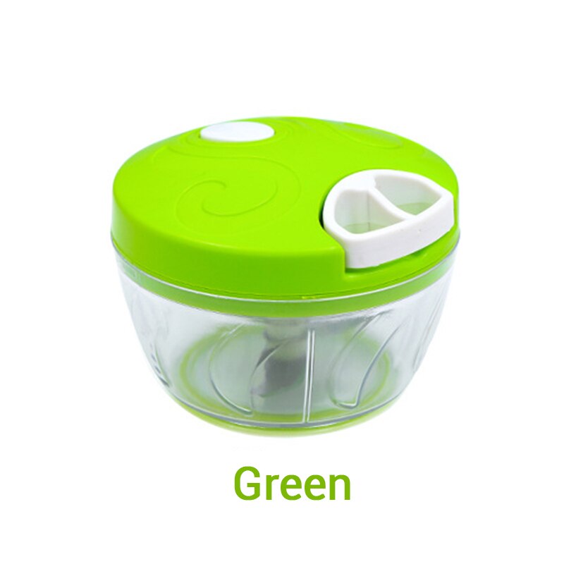 1 stk håndmadshakker vegetabilsk hvidløgshakker twist-hakker hvidløgspresser hakkemaskine blender foodprocessor maskine køkkenværktøj: Grøn