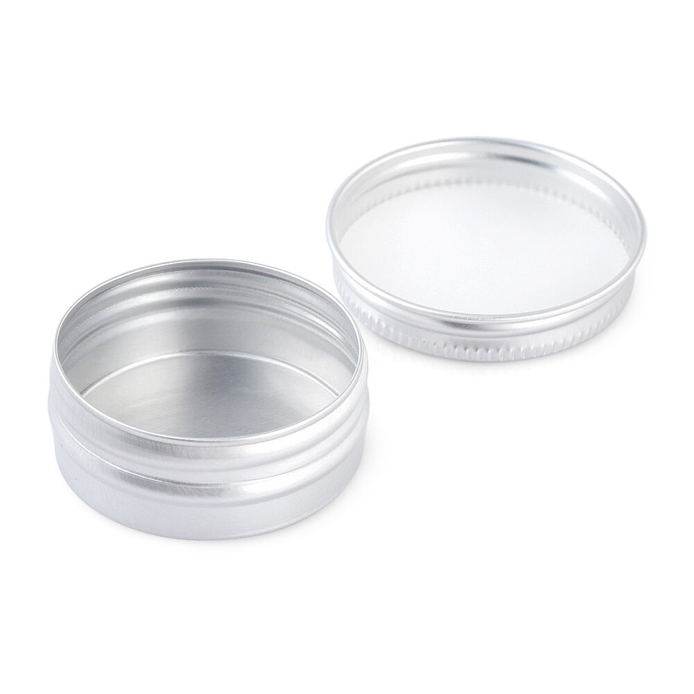 10pcs 10g Refillable Container Aluminium Nail Art Cosmetic Pots Box Cream Storage Jar Tin Empty Round Can with Screw Inexpensive