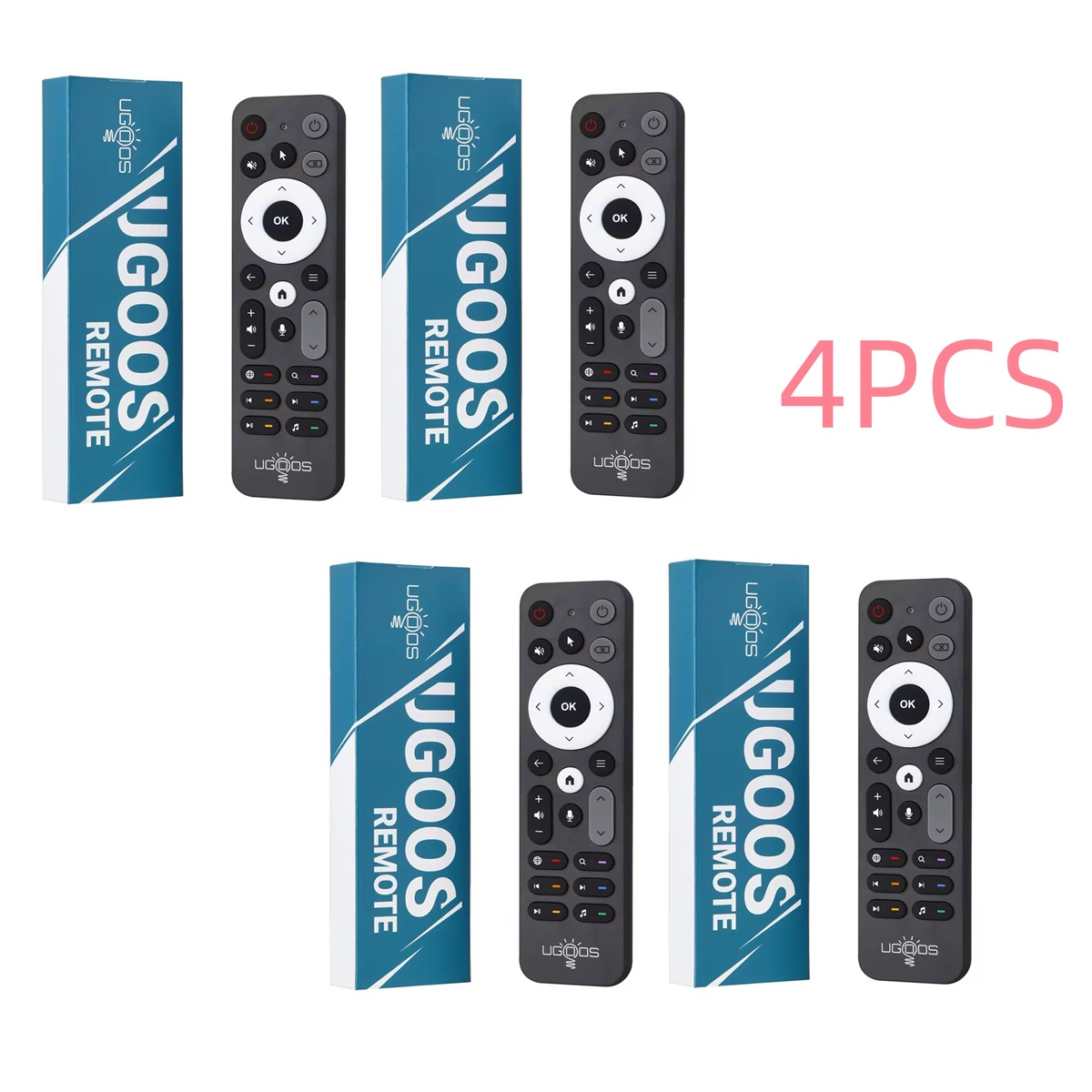 UGOOS UR02 Pilot zdalnego sterowania Bluetooth BT do Ugoos TOX1 TOX3 TOX4 AM8 PRO AM6B PLUS X4 X4Q Cube Pro Extra TV Box: FIOLETOWY