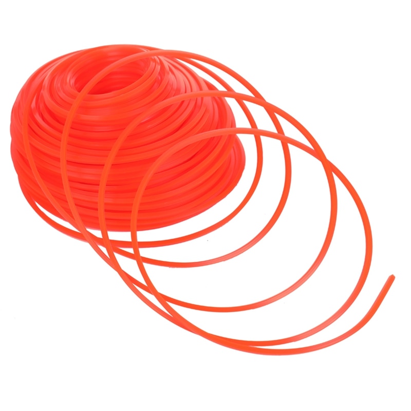 Fine Mowing Nylon Trimmer Rope Brush Cutter Strimmer Line Mowing Wire Lawn Mower Accessory Square 70M: Default Title