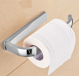 Toilet Paper Roll Holder Gold/Antique/Chrome/White/Rose Gold Paper Rack Tissue Holder Wall Mounted Paper Holder Paper Ranger: chrome