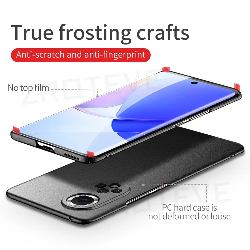 Für Nova 9 fallen ZROTEVE Ultra schlank matt Harte PC Abdeckung Für Huawei Nova 9 SE 9SE 8 7 5T Nova 7 Nova 8 Nova5T Globale Telefon Fällen