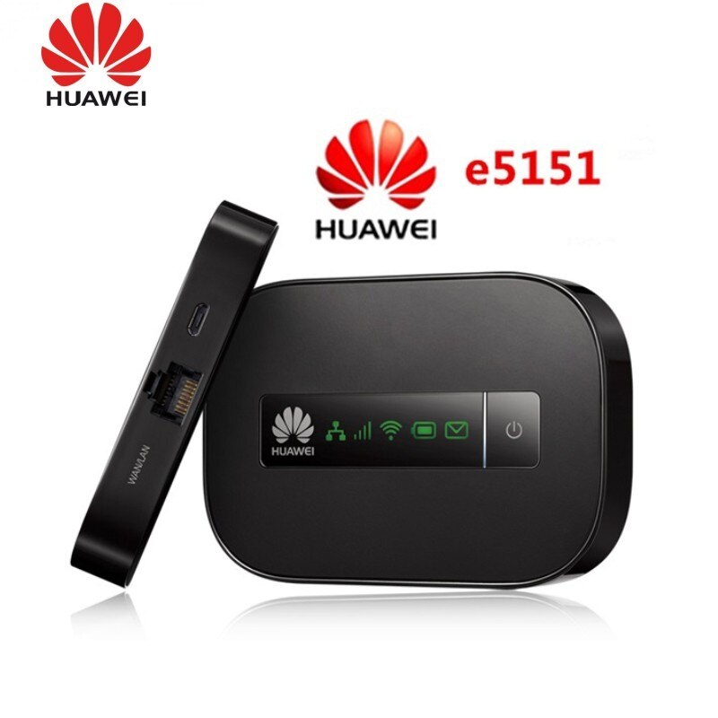 Huawei  e5151 hspa + 21m lomme mobil wifi trådløst bredbåndsmodem med lan wan