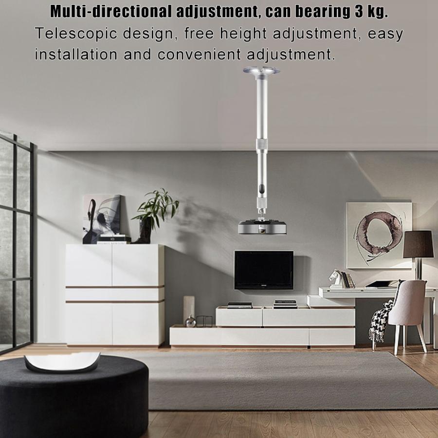 Väggfäste justerbar väggprojektor hängande fäste projektorfäste takstativ cylinder 100-200cm projektor takfäste
