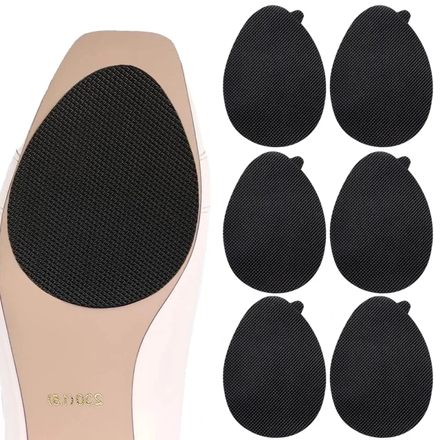 2/20 stücke hoch Hacke Anti-Unterhose Schuh Schutz Frauen Laufsohle Pad Oxford matt Aufkleber Schuh Unten Patch Pads schuhe Zubehör: schwarz / 4.5