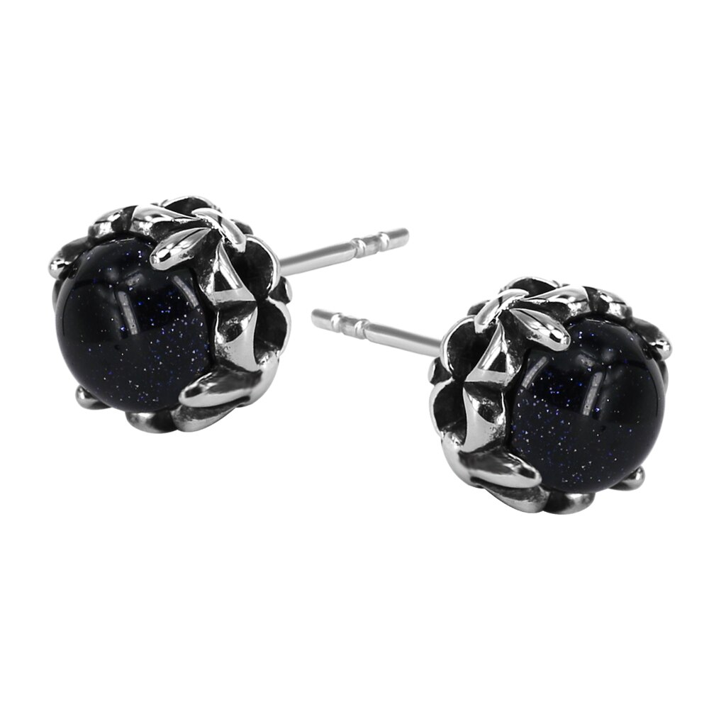 ZS 1 Pair Punk Skull Studs Earrings for Men Hip Pop 316L Stainless Steel Earring Stud Boys&#39; Rock Roll K Pop Ear Piercing Jewelry: ED769SRDB-10