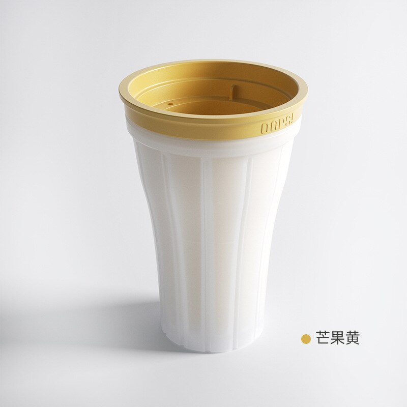 Fast Cooling Milkshake Slushie Cup Double Layer Quick-frozen Smoothies Cup DIY Homemade Freezes Drinks Silicone Cups With Lid