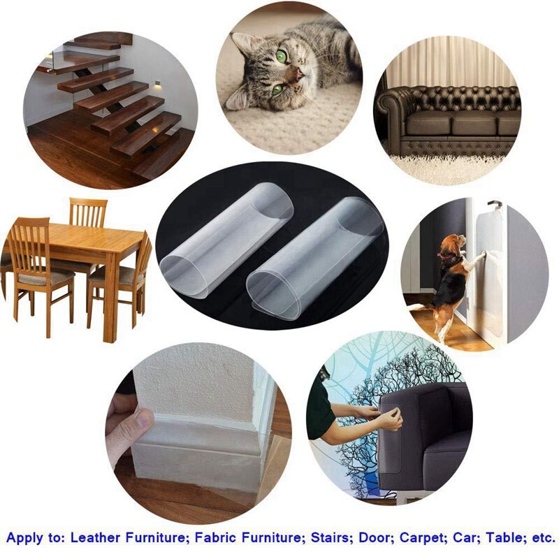 Cat Scratching Tape Deterrent Anti Scratch Durable Sticker Clear Carpet Sofa Protection Furniture Pet Training Seats