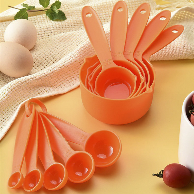 10Pcs Multi Purpose Lepels Cups Set Meetinstrumenten Bakken Accessoires Keuken Gadgets Levert Draagbare Thee Koffie Vloeibare Meel