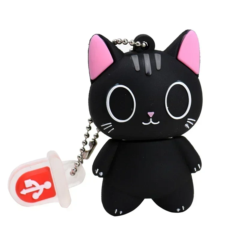 Cute Cartoon Animal Penguin Cat Owl 64GB USB Flash Drive 8GB 16GB 32GB Lion Pendrive USB 2.0 Memory Stick Dinosaur Pen Drive: Gold / 32GB