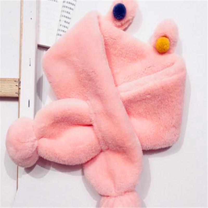 Mädchen han-ausgabe mit dicken pelz kragen zu halten warme winter wolle schal männlichen babys kreuz reine farbe kaninchen wolle tuch B322: B322-The snow was / 1-2 Jahre
