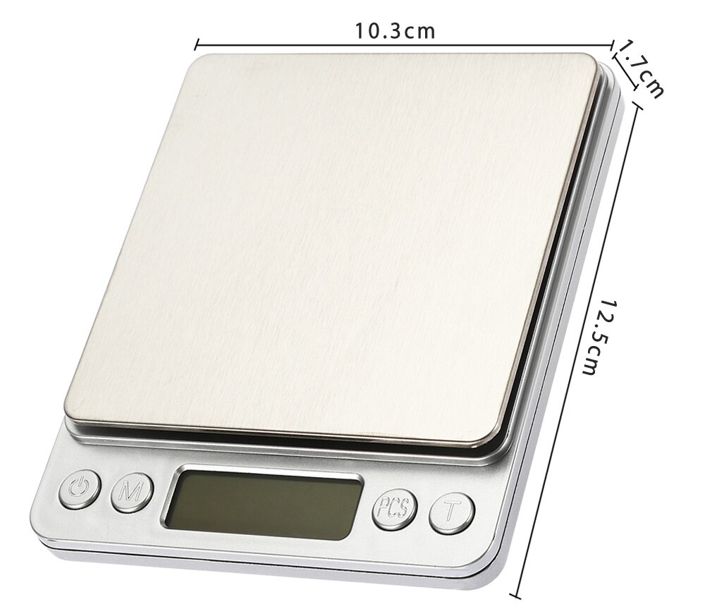3000g x 0.1g digital præcision lomme gram vægt ikke-magnetisk rustfrit stål platform smykker elektronisk balance vægt skala