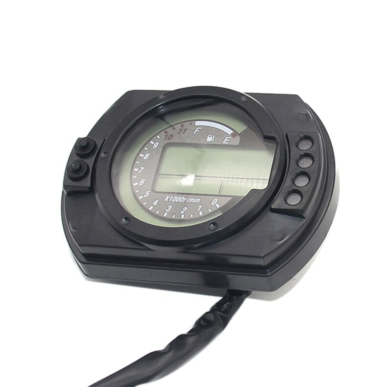 7 Color 12500Rpm Display Motorcycle Digital Speedometer Lcd Gauge Speedometer Tachometer Odometer Instrument Adjustable