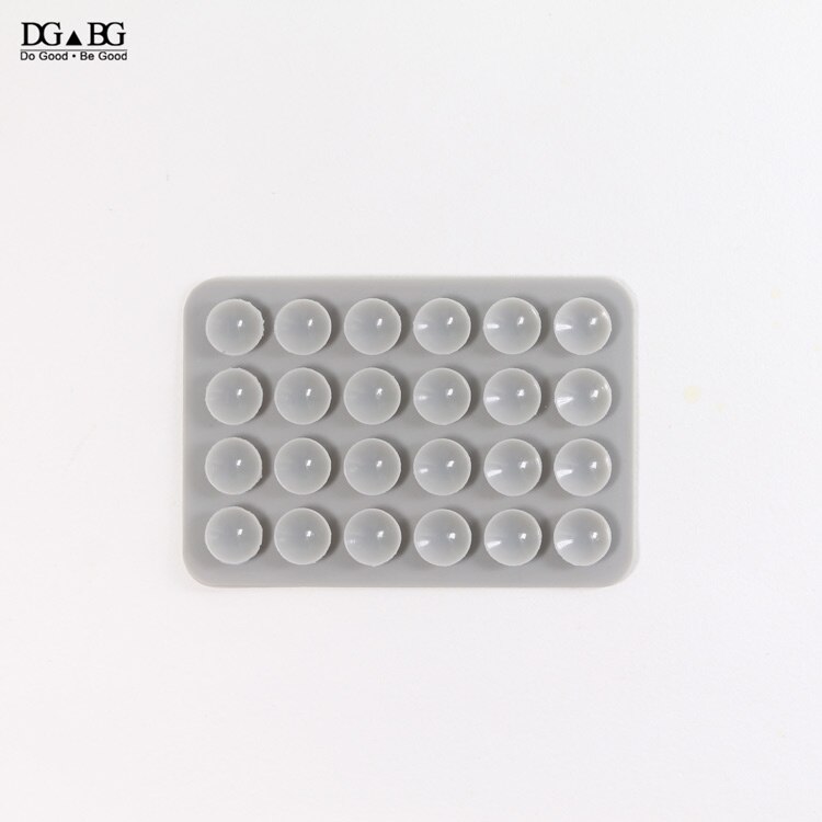 Silicon Rubber Sucker Cup Plastic Suction Cup Non Slip Mat Conveniently Mobile Phone Holder Backed 3M Glue Sucker Pad: 1pcs