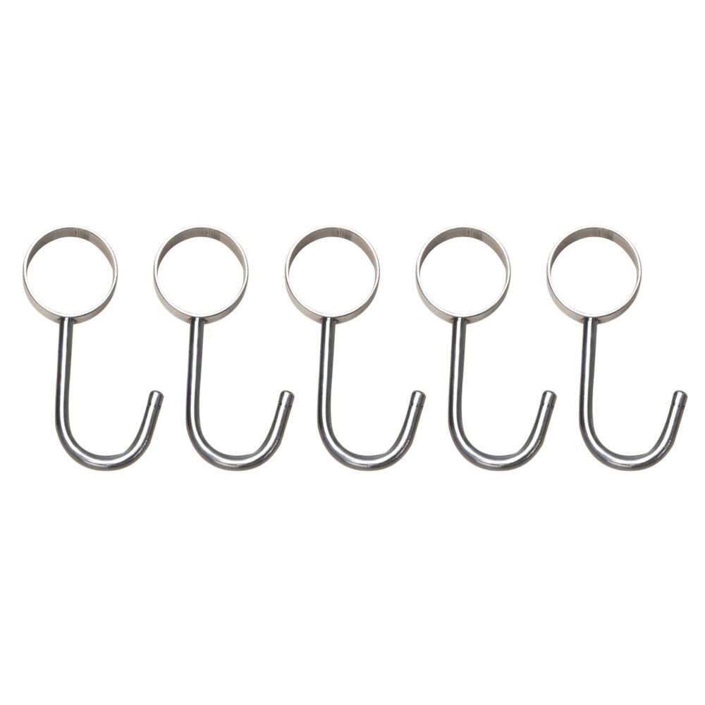 5pcs Hooks Household Reusable Practical Durable Stainless Steel Wall Hanger Hooks for Living Room Home Kitchen: Default Title