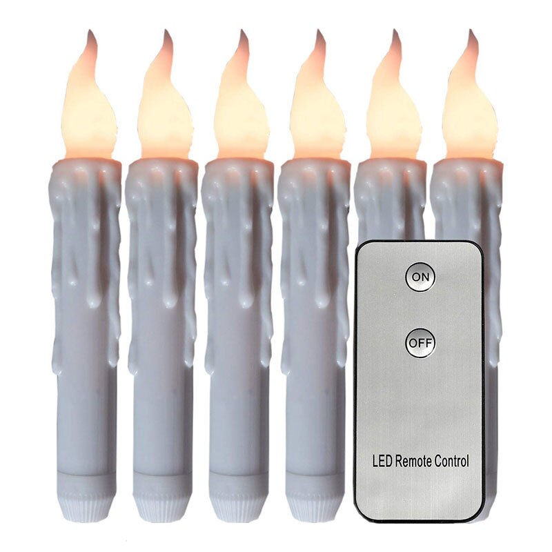 1 oder 2 Stück 16,5 zoll Fernbedienung Dekorative Flammenlose Kerzen, batterie angetrieben Lange Glücklich Geburtstag Leuchter Für Neue Jahr