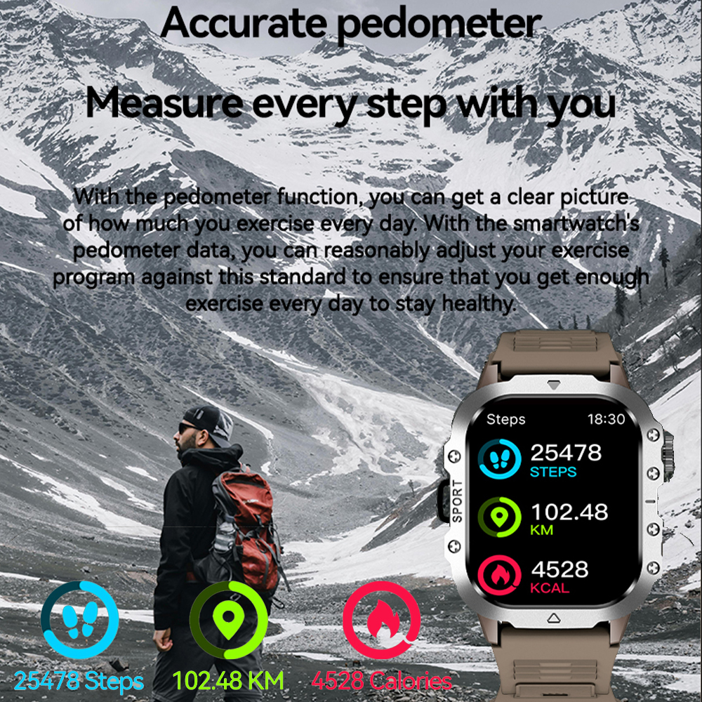 2025 Nuovo accorto guarda dinamico isola uomini Torcia Cuore Raro Impermeabile sport tutto'aria aperta inseguitore Chiamate senza fili Smartwatch