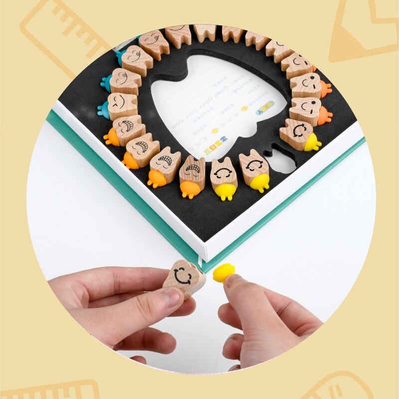 Wooden Baby Tooth Box Milk Teeth Organizer Storage Collection Boy Girl Souvenir Case Infant Kid for Children Keepsake