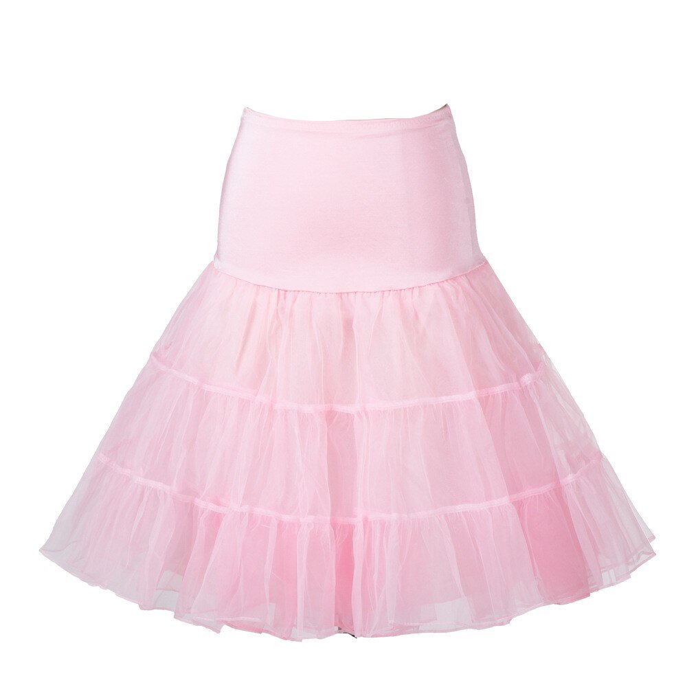 Kort organza underkjole crinoline jupon vintage bryllup brude til brudekjoler underskørt rockabilly tutu