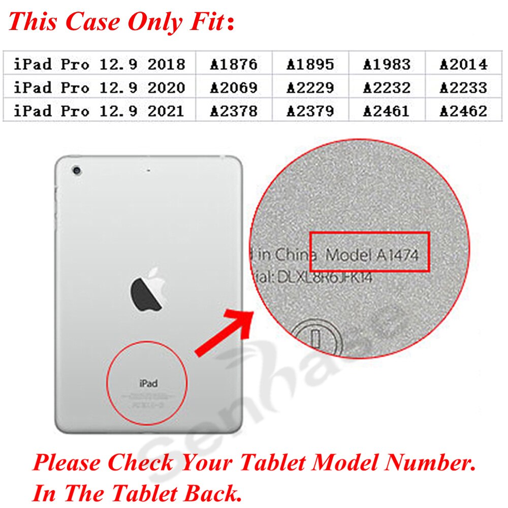 Voor apple ipad pro 12.9 inch a2378 a2229 a1876 case kids schokbestendige trekring schouderband standaard tablet hoes