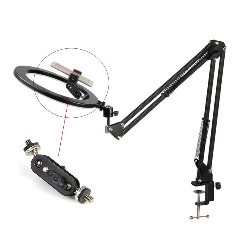 Tablet Stand Bracket Ring Light Ball Head Tripod Adapter Photography Camera Shoe Phone Clip Replacement Parts Accessory
