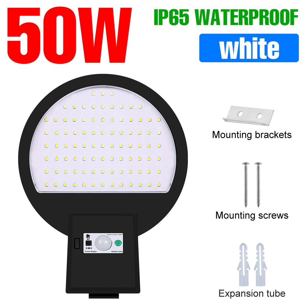 Led Straatlantaarn Externe Zonnelamp Buiten Schijnwerpers Bewegingssensor Ip65 Waterdicht Noodtuinverlichting Cool/Warm Wit: Blauw