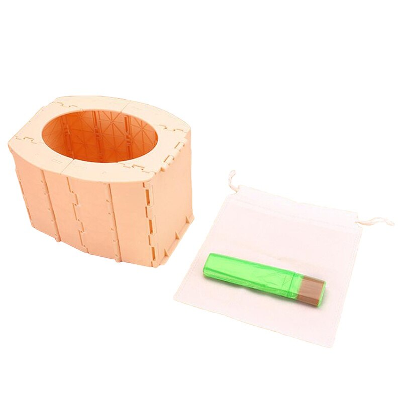 Toilette De Camping Pliable - 150 Kg - Portable Avec Couvercle - Neuve