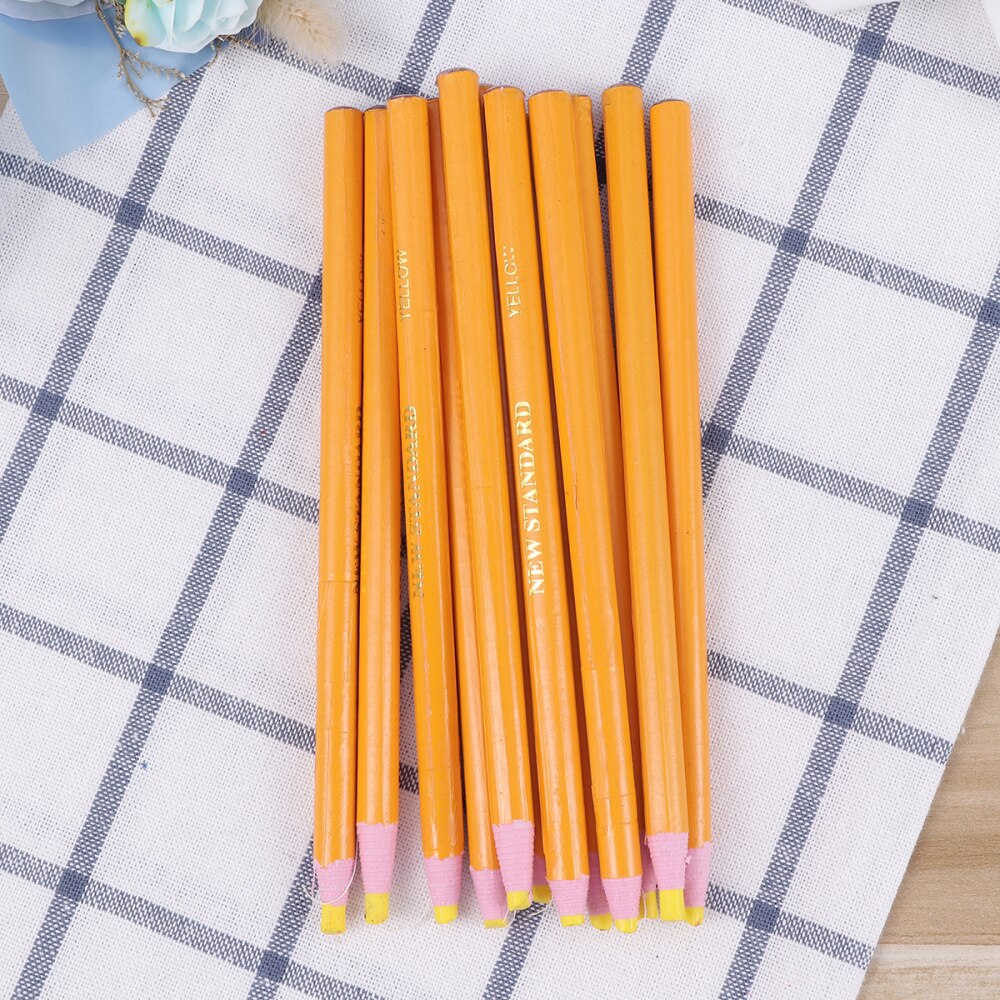 12Pcs Peel-Off Wax Pen Te Verwijderen Marker Voor Keramische Doek Metalen Hout Leer (Rood): Yellow