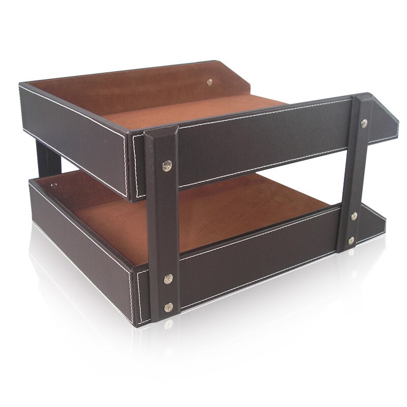 A4 Desktop Two-layer Document Trays A4 File Paper Rack Office Supplies 35*27.5*18.3 cm