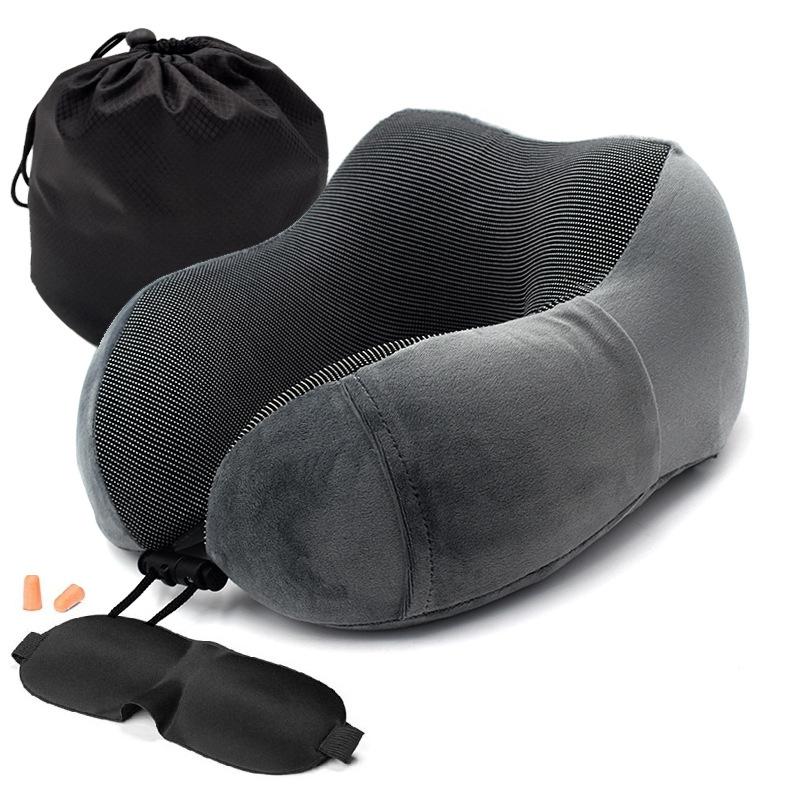 Memory Foam U Vormige Hals Kussens Zachte Trage Rebound Ruimte Reizen Kussen Nek Cervicale Gezondheidszorg Vliegtuig Reizen Hoofdsteun