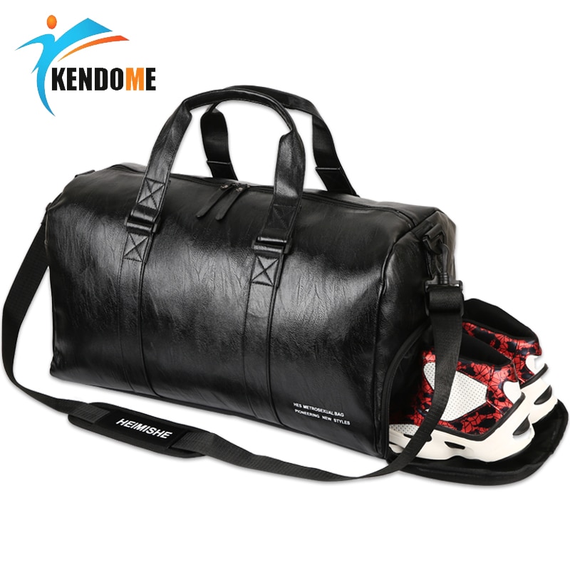 Sport fitness tassen voor dames sporttas pu zachte handtas mannen en vrouwen trainingstas multifunctionele reistas schouderbagage