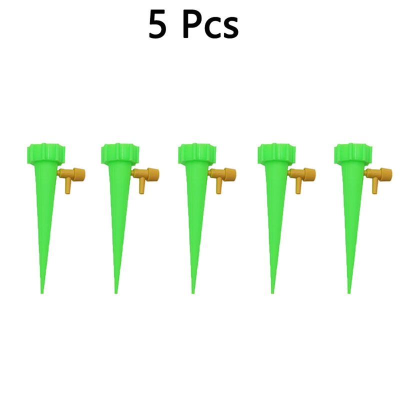 5 Stücke/10 stücke Selbst-Bewässerung Bausätze Automatische Tränken Tropf Bewässerung drinnen Pflanze Bewässerung Gerät Anlage Garten Spielereien: 5stck grün