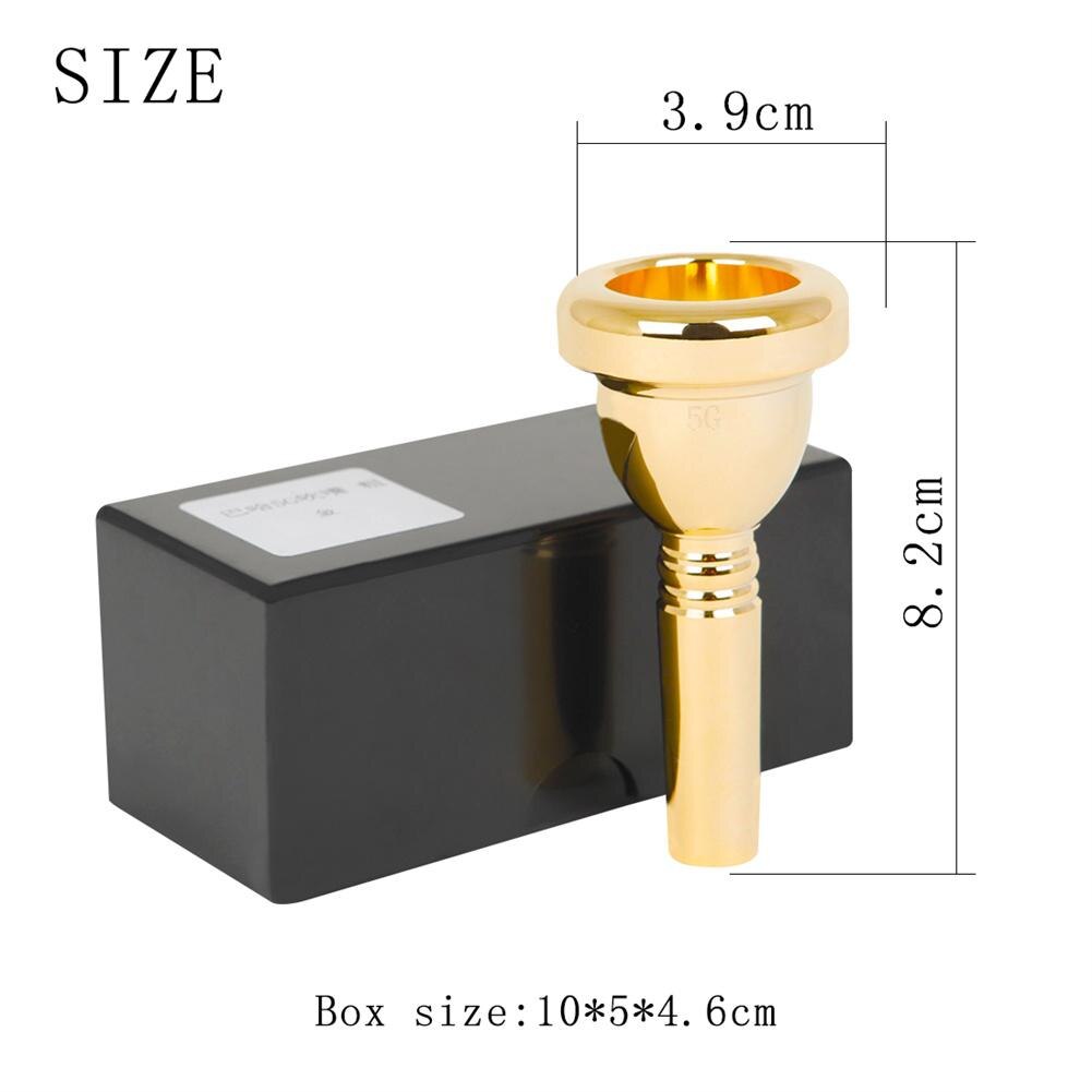 Tr-03 12.7mm Bach Tenor Trombone 5g Mouthpiece Brass + Lacquered Gold Trumpet Accessories