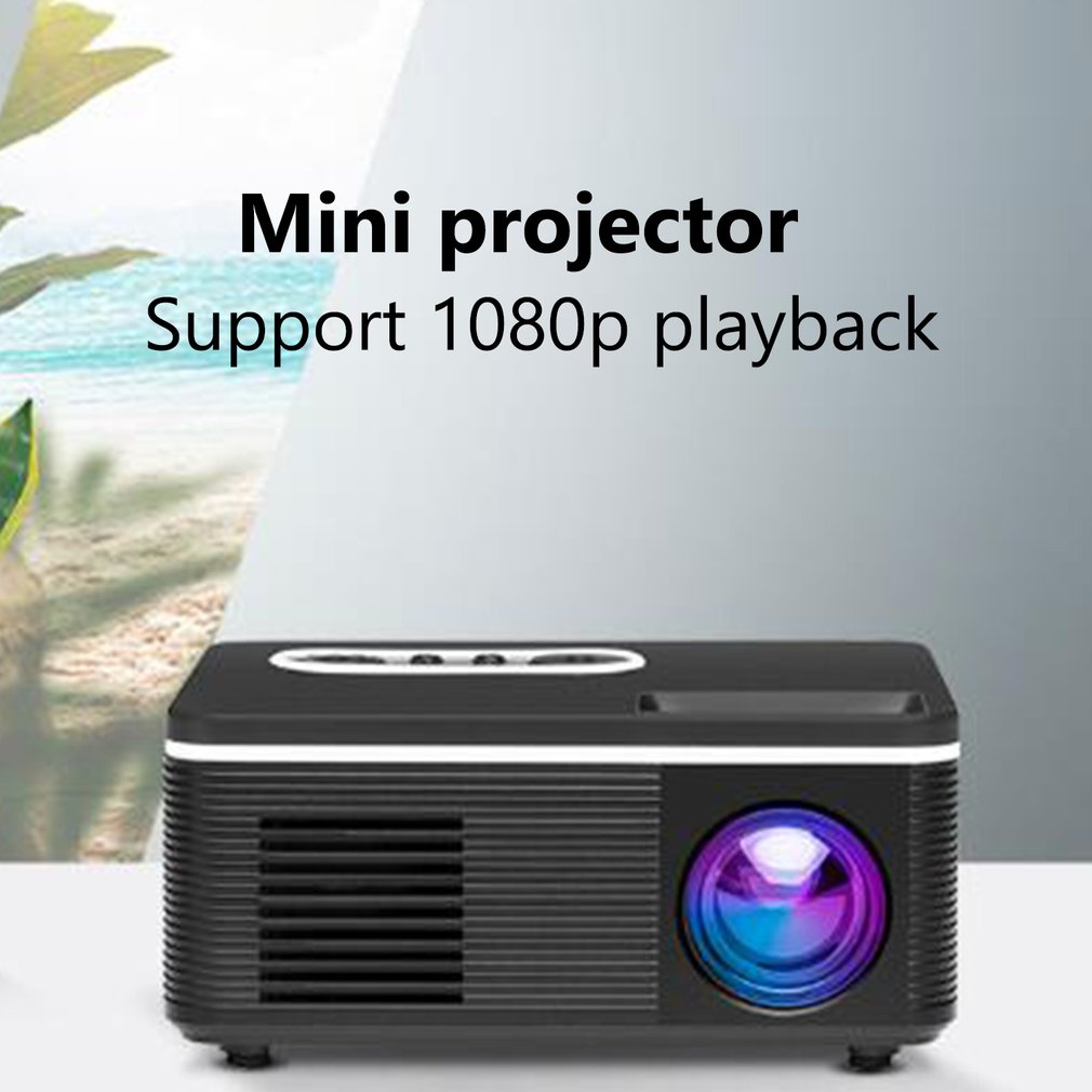 S361 Mini projecteur LED Portable 320x240 Pixels 600Lumens projecteur accueil lecteur multimédia haut-parleur intégré Support multi-languauge