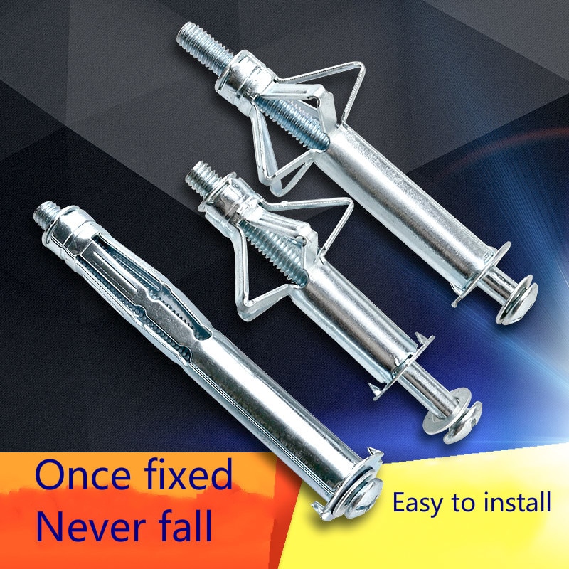 Expansion Screw Bolt Hollow Curtain Wall Casing Plane Expansion Fastener, Hollow Gecko Gypsum Ceiling, M4, M5, M6, M8