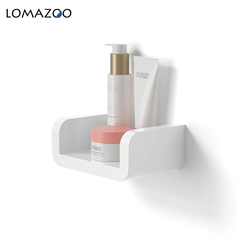Étagère de rangement murale de rangement des cosmétiques, salle de bain, étagère de rangement pour condiments, cuisine, salon, forte adhérence, sans