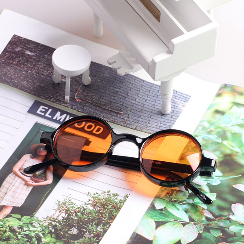 Kleurrijke steampunk ronde zonnebril dames heren geel groen blauw oranje rood zonnebril oculos de sol feminino  uv400