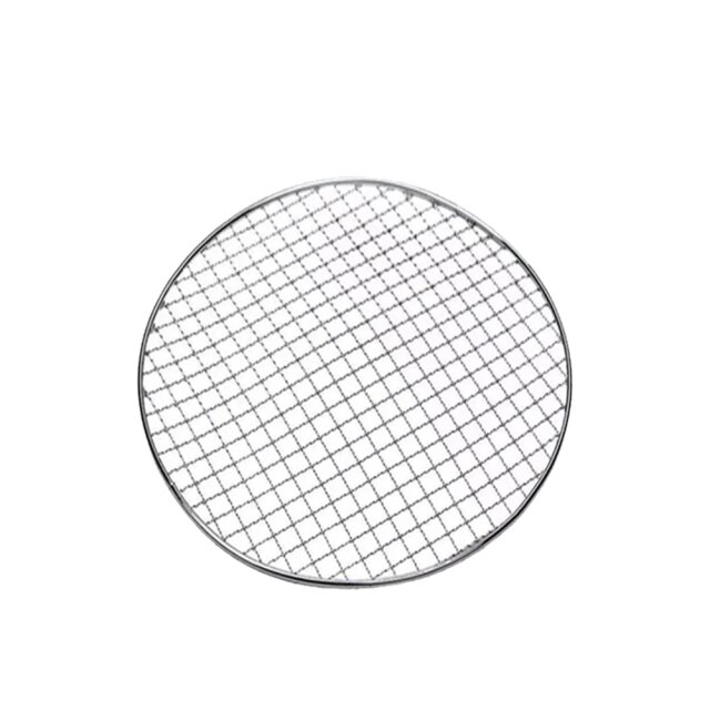 Parrilla de barbacoa de carbón coreana, bandeja antiadherente de acero inoxidable, estufa de carbón portátil para barbacoa de Camping al aire libre: Grill