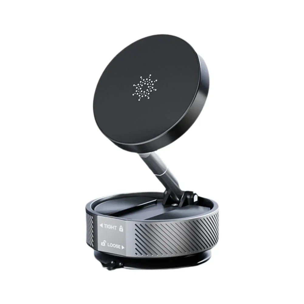 360 ° Obrotowy magnetyczny uchwyt na telefon z przyssawką próżniową Stojak na konsolę do Magsafe iPhone 16 15 14 13 12 Pro Składany stojak obrotowy: Czerwony