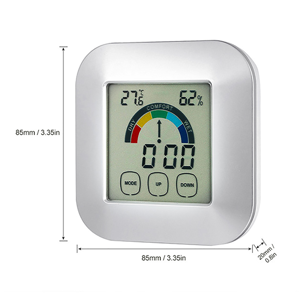 Digital Weather Station Wireless Radio Controlled Time Alarm Clock with Outdoor Temperature Thermometer Humidity Hygrometer