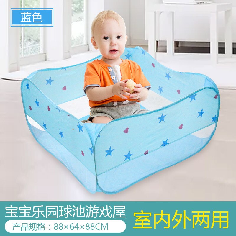 Cow KID'S Tent Quadrilateral Square Oceans Ball Pool Game House 507 Arc-Shaped Gauze: Blue